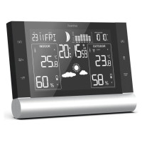 Hama 00186418 Black Line Plus Weather Station black