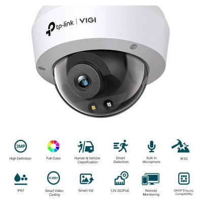 Tp-Link NET CAMERA 3MP IR DOME/VIGI C230(4MM) TP-LINK