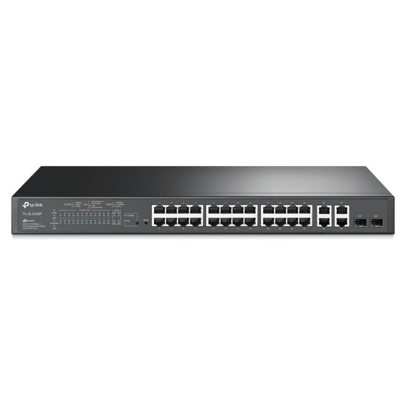 Tp-Link Switch|TP-LINK|SL2428P|Rack|PoE+ ports 24|250 Watts|SL2428P