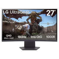 LG LCD Monitor|LG|27GS60QC-B|27"|Gaming/Curved|Panel VA|2560x1440|16:9|180 Hz|Matte|1 ms|Tilt|Colour Black|27GS60QC-B