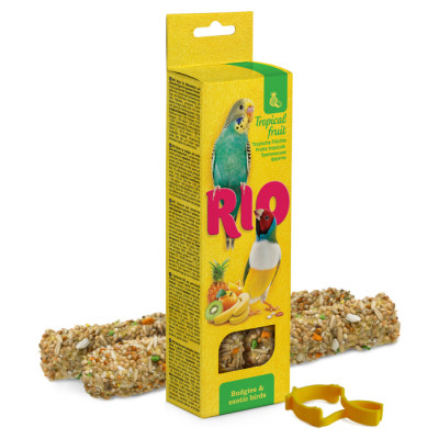 Mealberry RIO Sticks for budgies and exotic birds with tropical fruit 2x40 g - nūjiņas ar tropu augļiem