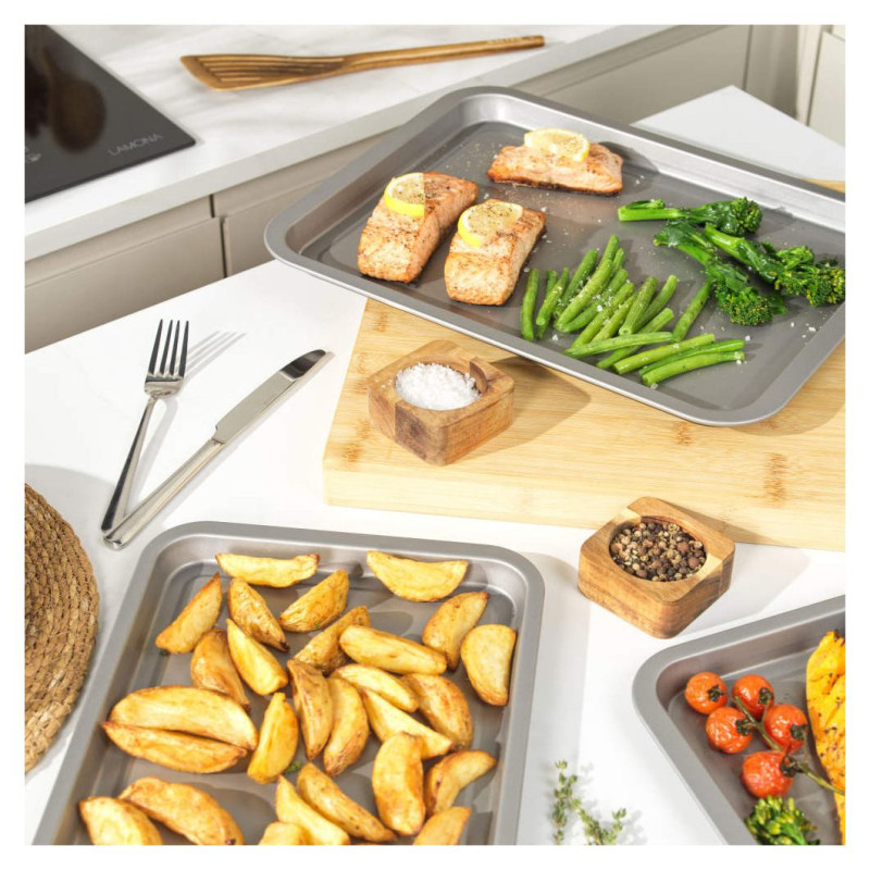 Salter BW13674 Essentials 3-Piece Baking Tray Set