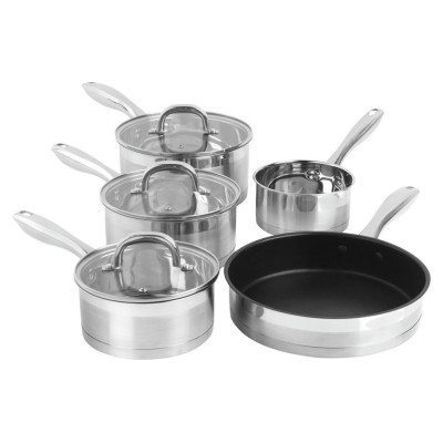Salter BW06746EU7 Timeless Collection Stainless Steel 5 Piece Pan Set