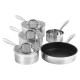 Salter BW06746EU7 Timeless Collection Stainless Steel 5 Piece Pan Set