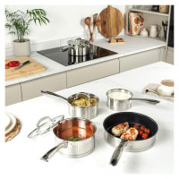 Salter BW06746EU7 Timeless Collection Stainless Steel 5 Piece Pan Set