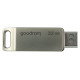 Goodram Flash Drive 32GB USB 3.2 Gen 1 USB / USB C OTG ODA3 Goodram - Silver