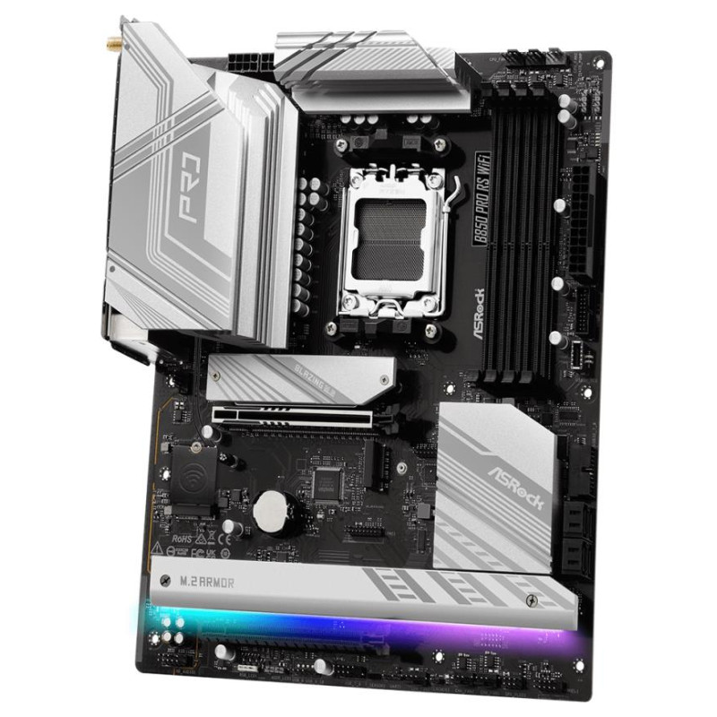 Asrock Mainboard|ASROCK|AMD B850|SAM5|ATX|Memory DDR5|Memory slots 4|1xPCI-Express 4.0 16x|1xPCI-Express 5.0 16x|1xM.2|1xHDMI|1xAudio-In|1xAudio-Out|1xMicrophone|6xUSB 2.0|4xUSB 3.2|2xUSB-C|1xRJ45|B850PRORSWIFI