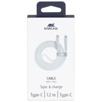 Rivacase CABLE USB-C TO USB-C 1.2M/WHITE PS6005 WT12 RIVACASE