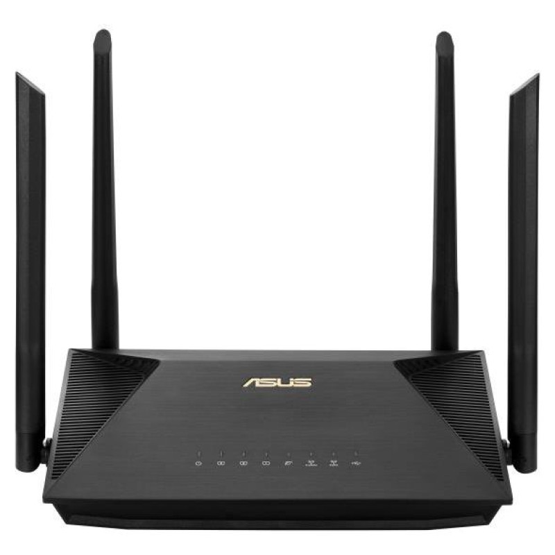 Asus Wireless Router|ASUS|Wireless Router|1800 Mbps|Wi-Fi 6|USB|1 WAN|3x10/100/1000M|Number of antennas 4|RT-AX53U