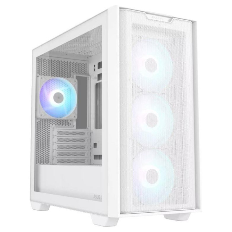 Asus Case|ASUS|A21 PLUS|MidiTower|Case product features Transparent panel|Not included|MicroATX|MiniITX|Colour White|A21PLUSTGARGBWHITE