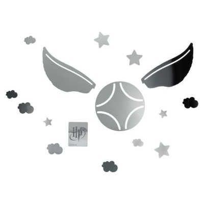 Paladone Harry Potter Golden Snitch Mirror Wall Decals