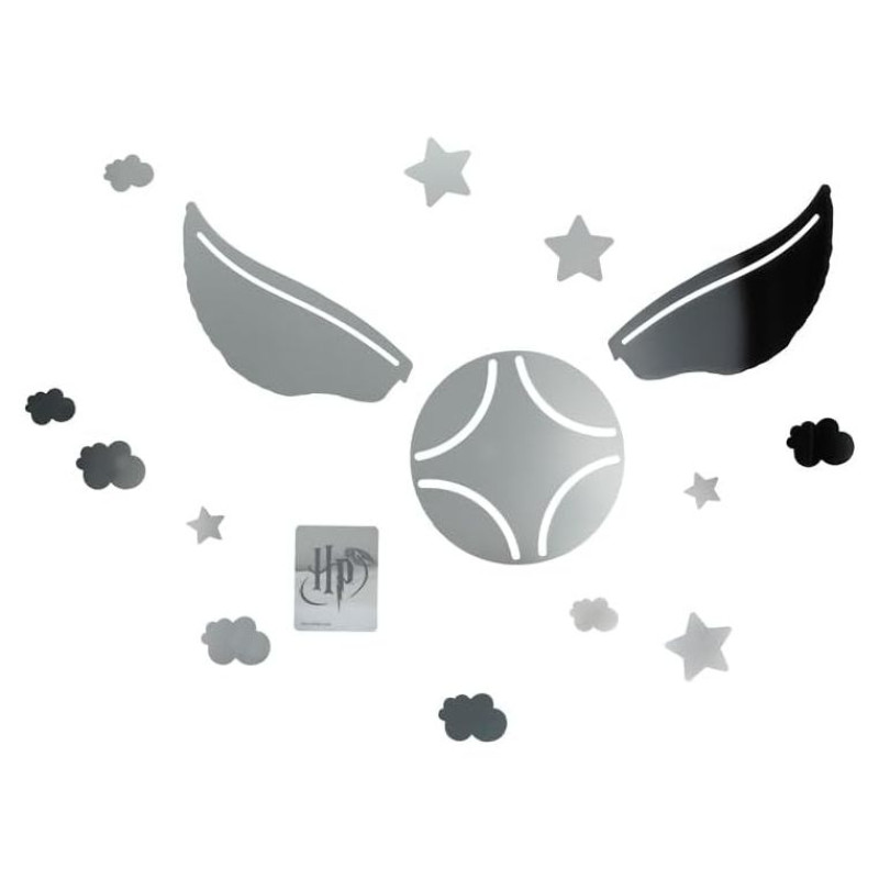 Paladone Harry Potter Golden Snitch Mirror Wall Decals