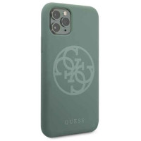 Guess GUHCN58LS4GKA iPhone 11 Pro khaki hard case Silicone 4G Tone On Tone