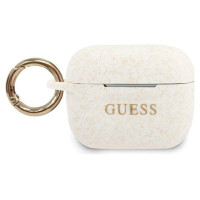 Guess GUACAPSILGLWH AirPods Pro cover biały/white Silicone Glitter