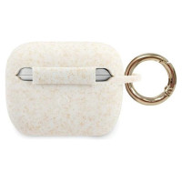 Guess GUACAPSILGLWH AirPods Pro cover biały/white Silicone Glitter