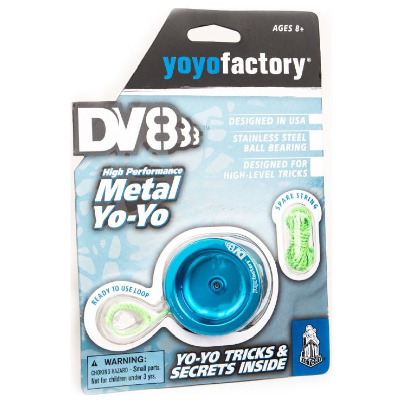 Yoyofactory YO-YO METAL DV888 rotaļlieta iesācējiem un profesionāļiem, zils - YO 028