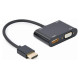 Gembird I/O ADAPTER HDMI TO HDMI/VGA/A-HDMIM-HDMIFVGAF-01 GEMBIRD