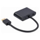 Gembird I/O ADAPTER HDMI TO HDMI/VGA/A-HDMIM-HDMIFVGAF-01 GEMBIRD