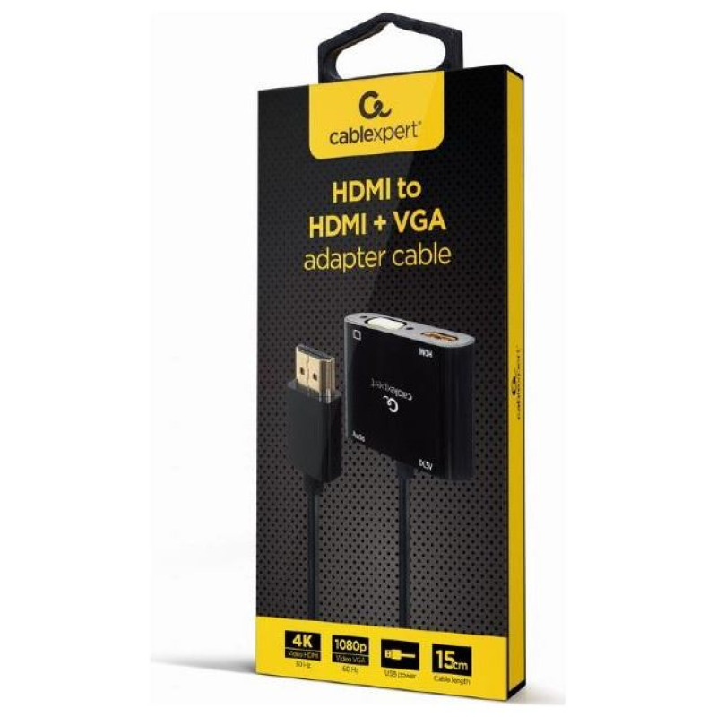 Gembird I/O ADAPTER HDMI TO HDMI/VGA/A-HDMIM-HDMIFVGAF-01 GEMBIRD