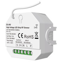 Skydance S1-HV Dimmer, 1Ch, 230V, 150-360W, Push-Dimm