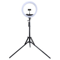 Puluz LED Ring Lamp 34.5cm with Tripod Stand up to 1.85m, Mirror, Phone Clamp, USB
