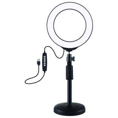 Puluz LED Ring Lamp 16cm With Desktop Mount Up to 33cm, USB, RGBW