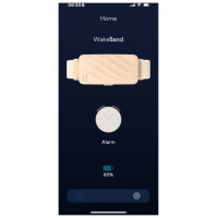 Homedics SS-WB100CE-WW, WakeBand, Your Silent Alarm, Cream