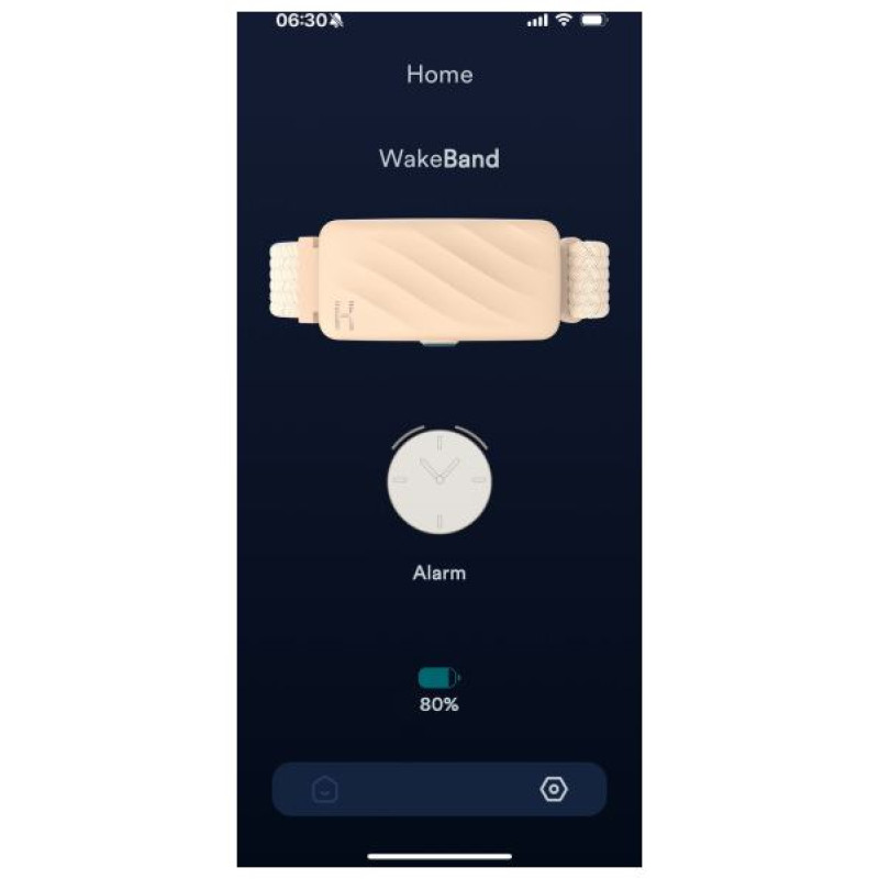 Homedics SS-WB100CE-WW, WakeBand, Your Silent Alarm, Cream