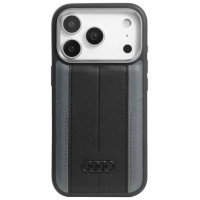 Audi A6 Synthetic Leather MagSafe Case for iPhone 17 Pro - Black