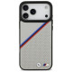 BMW M Tricolor Metal Logo MagSafe Case for iPhone 17 Pro Max - Gray