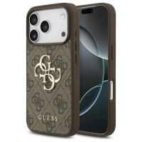 Guess 4G Big Logo Case for iPhone 17 Pro - Brown