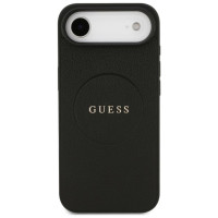 Guess Grained Ring MagSafe case for iPhone 17 Air - black