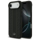 Mercedes Leather Laurel Leaves Stripes MagSafe Case for iPhone 17 Air - Black