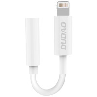 Dudao audio adapter headphone adapter from Lightning to 3.5 mm mini jack white (L16i white)
