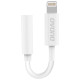 Dudao audio adapter headphone adapter from Lightning to 3.5 mm mini jack white (L16i white)