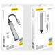 Dudao HUB 4in1 USB-C - 4x USB-A (3 x USB2.0 / USB3.0) 6.3cm black (A16T)