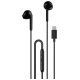 Dudao X3C In-Ear Wired USB-C Headphones 1.2m - Black