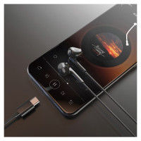 Dudao X3C In-Ear Wired USB-C Headphones 1.2m - Black