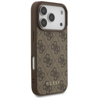 Guess 4G Classic Case for iPhone 17 Pro - Brown