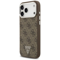 Guess 4G Triangle Logo MagSafe case for iPhone 17 Pro Max - brown