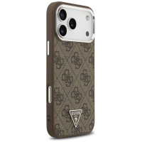 Guess 4G Triangle Logo MagSafe case for iPhone 17 Pro Max - brown