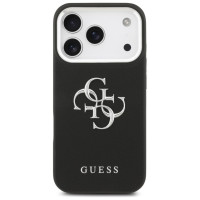 Guess Grained Big 4G Classic Logo case for iPhone 17 Pro - black