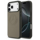 Mercedes Leather Vintage Logo MagSafe Case for iPhone 17 Pro Max - Beige