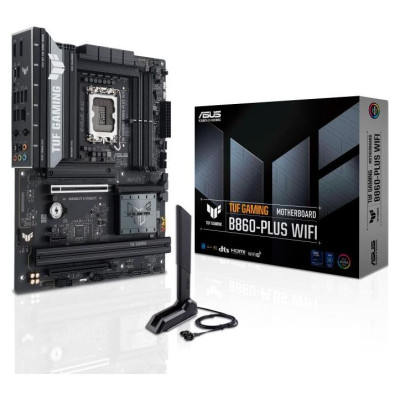 Asus Mainboard|ASUS|Intel B860 Express|LGA1851|ATX|Memory DDR5|Memory slots 4|1xPCI-Express 4.0 1x|1xPCI-Express 4.0 16x|1xPCI-Express 5.0 16x|3xM.2|1xHDMI|1xDisplayPort|2xUSB 2.0|3xUSB 3.0|2xUSB 3.2|1xUSB-C|1xOptical S/PDIF|1xRJ45|5xAudio port|TUFGAMINGB