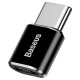 Baseus Mini Micro USB to USB-C adapter - black