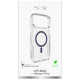 Puro Lite Mag TPU+PC Case Compatible with MagSafe for iPhone 17 Pro - Transparent with Blue Ring