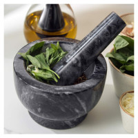 Salter BW11852EU7 Marble Pestle and Mortar, Black