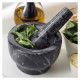 Salter BW11852EU7 Marble Pestle and Mortar, Black