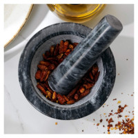 Salter BW11852EU7 Marble Pestle and Mortar, Black