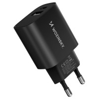 Wozinsky WGWCB USB-A USB-C 20W wall charger - black